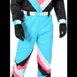 Tipsy Elves Vibrant Blue and Pink Men's Pants